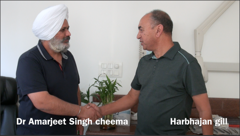 Harbhajan Gill, Upper full implants done